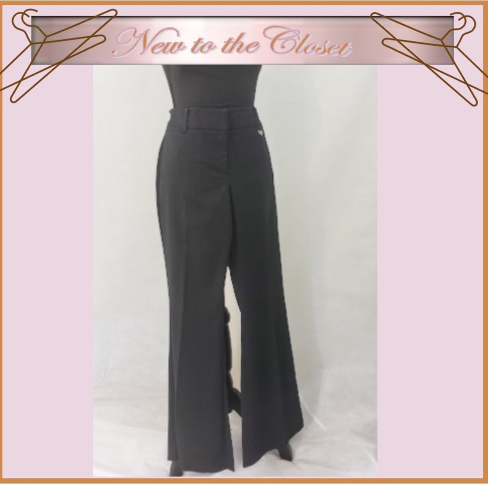 New York & Company Straight Leg Pinstripe Pants